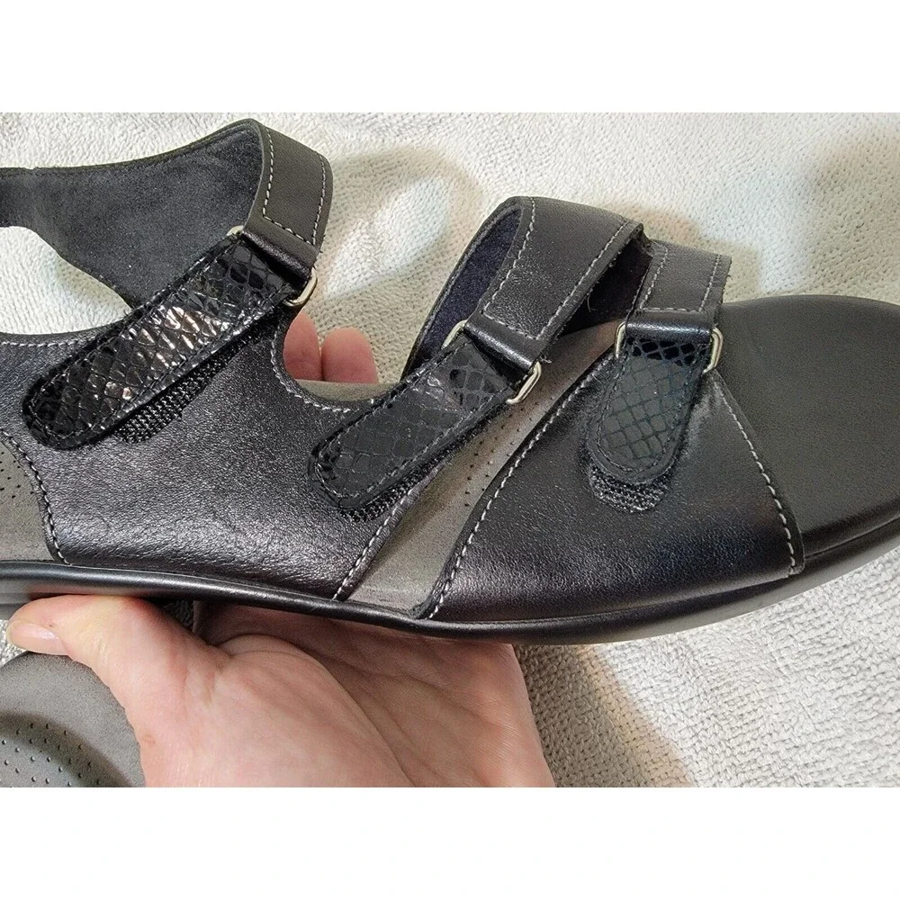 SAS TABBY‎ Slingback BLACK TRIPAD Comfort Sandals Women's Size 10.5N